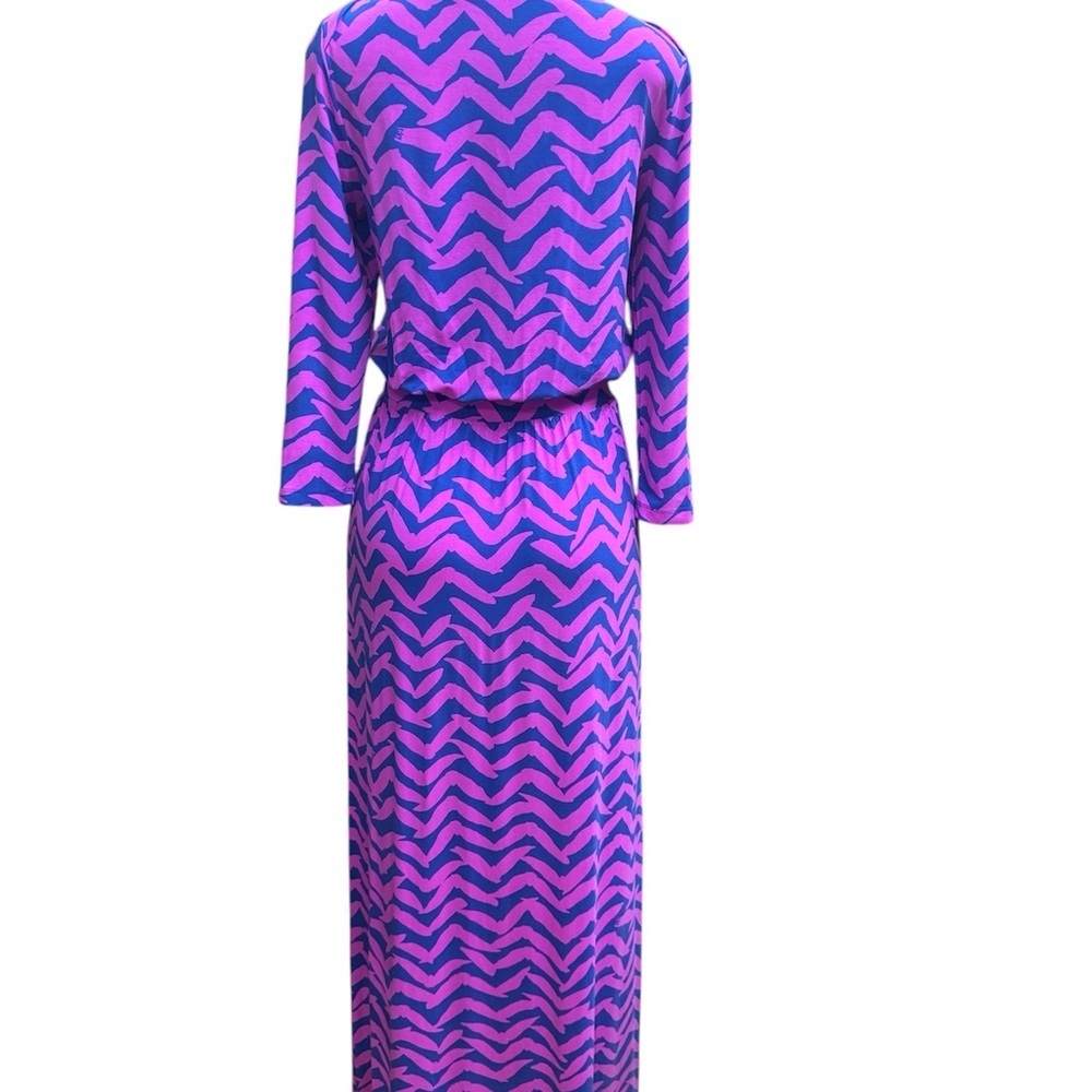 Lilly Pulitzer Pink and Purple Chevron Maxi Dress - Picture 4 of 7